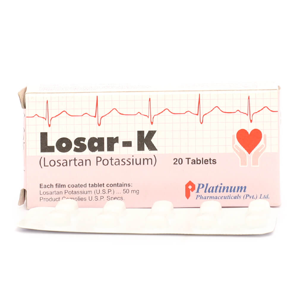 Losar-K Tablets 50mg Uses, Side Effects & Price In Pakistan