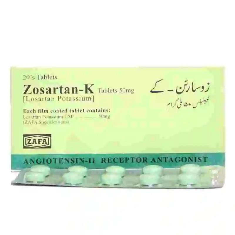 Zosartan-K 50mg Tablets Uses, Side effects & Price in Pakistan