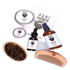 Dari Mooch White Complete Beard Grooming Kit