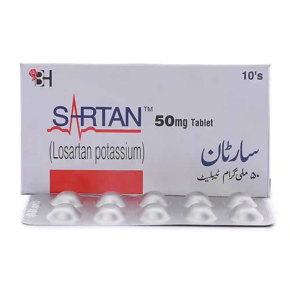 Sartan 50mg Tablets Uses, Side effects & Price in Pakistan