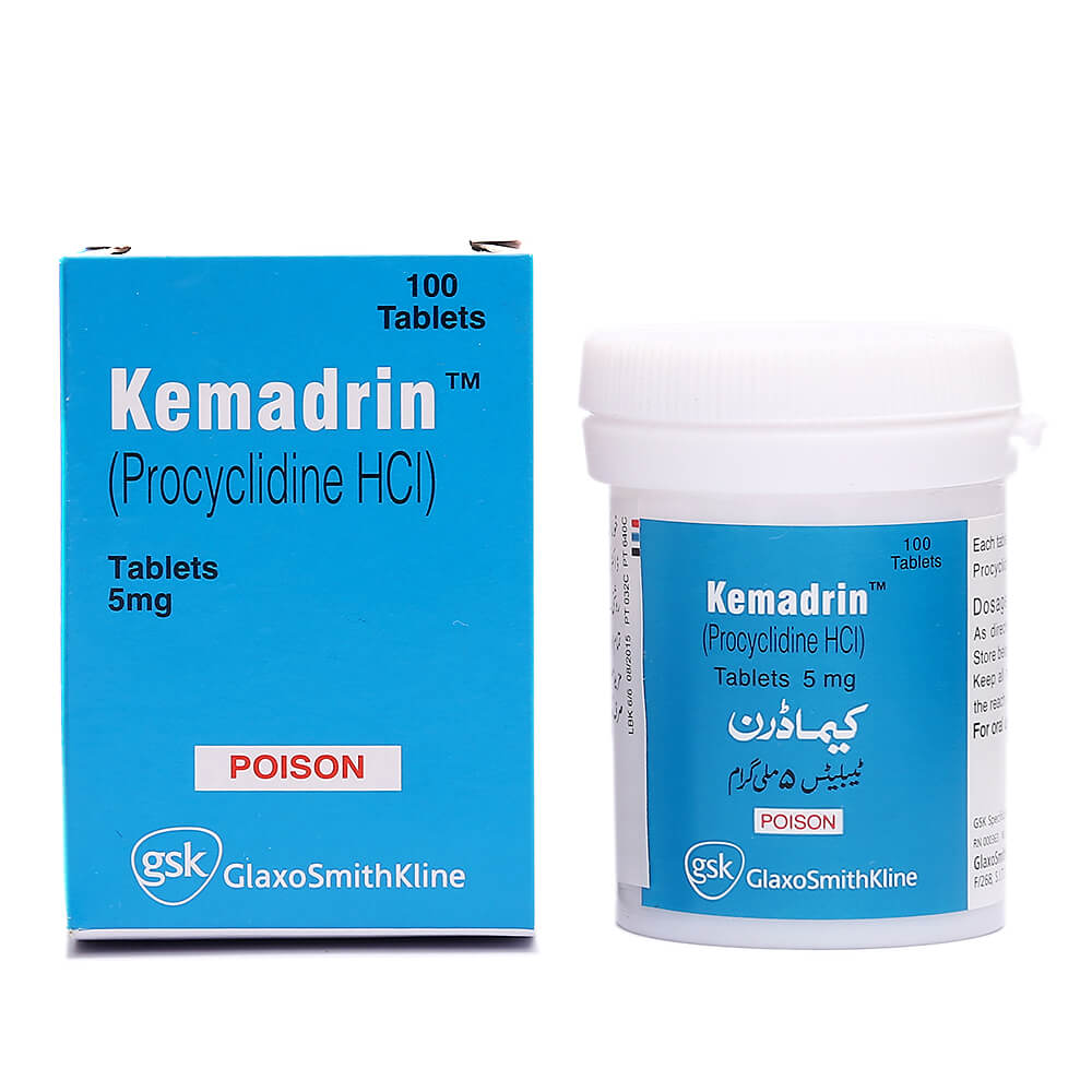 Procyclidine kemadrin 5mg